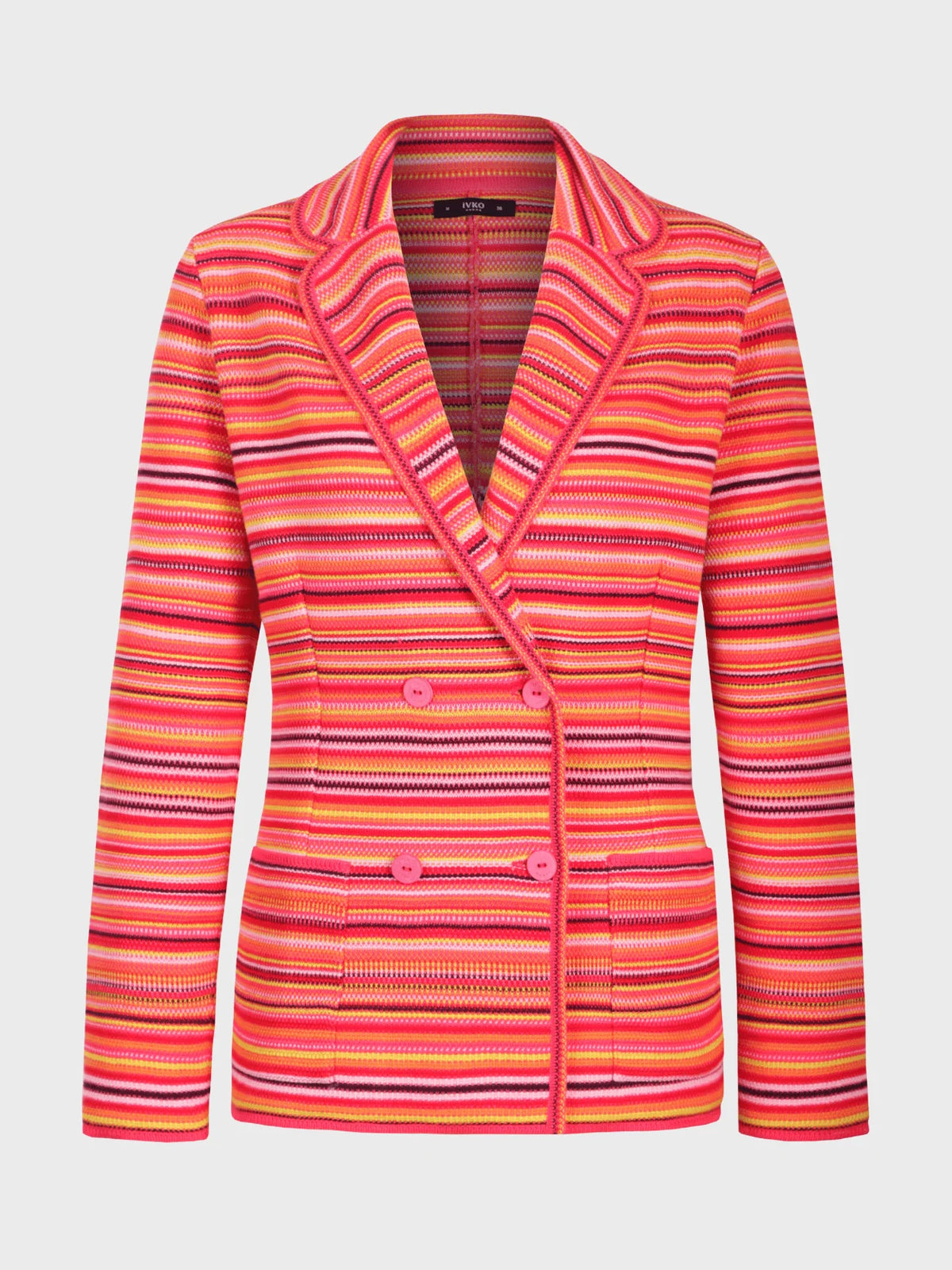 Jacquard Blazer mit Streifen